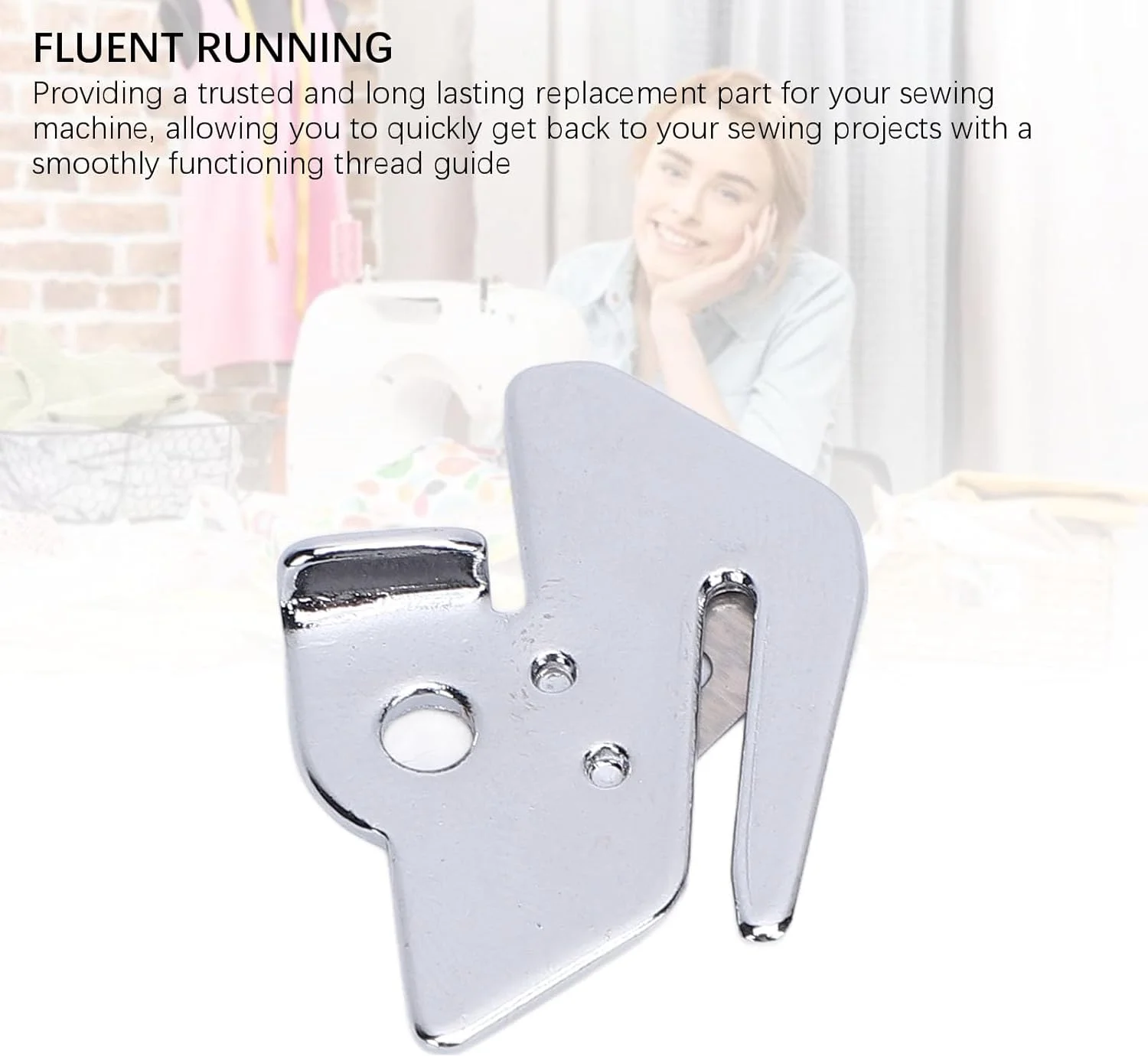روکش بالایی راهنمای نخ چرخ خیاطی، جایگزینی لوازم جانبی چرخ خیاطی آهنی برای مدل های 1102 1106 1116 1130 3709 3722، نصب ساده، طراحی مناسب روکش بالایی راهنمای نخ چرخ خیاطی، جایگزینی لوازم جانبی چرخ خیاطی آهنی برای مدل های 1102 1106 1116 1130 3709 3722، نصب ساده، طراحی مناسب