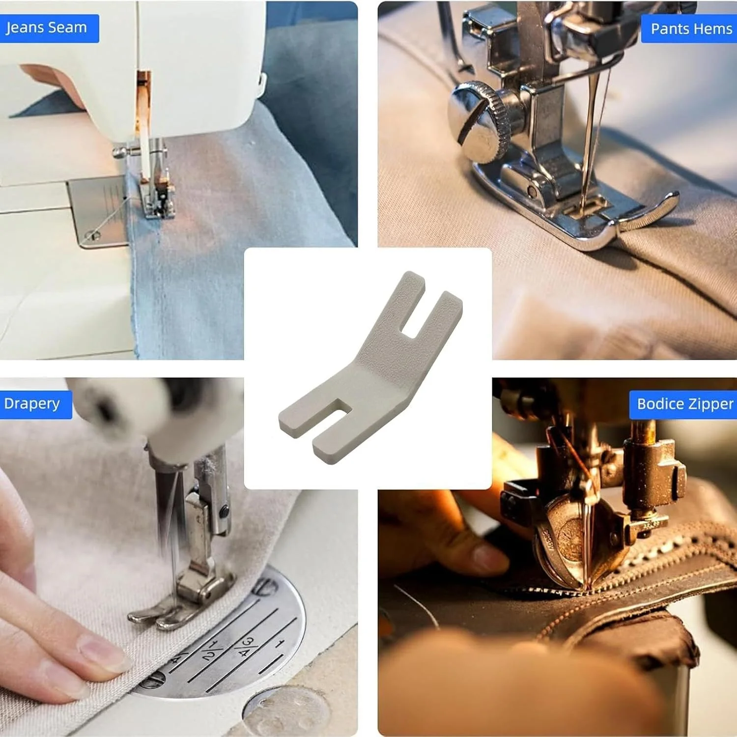 ابزار لبه دوزی خیاطی - صفحه دکمه چرخ خیاطی - پایه های فشار دهنده چرخ لحاف دوزی برای تعمیر تولید شلوار جین، مناسب سالمندان، لحاف دوزها و کلاه دوزها ابزار لبه دوزی خیاطی - صفحه دکمه چرخ خیاطی - پایه های فشار دهنده چرخ لحاف دوزی برای تعمیر تولید شلوار جین، مناسب سالمندان، لحاف دوزها و کلاه دوزها