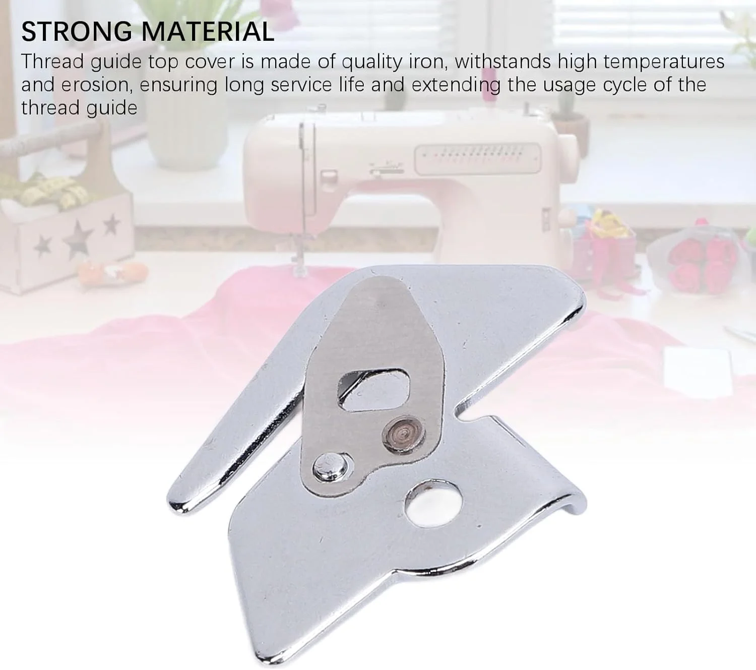 روکش بالایی راهنمای نخ چرخ خیاطی، جایگزینی لوازم جانبی چرخ خیاطی آهنی برای مدل های 1102 1106 1116 1130 3709 3722، نصب ساده، طراحی مناسب روکش بالایی راهنمای نخ چرخ خیاطی، جایگزینی لوازم جانبی چرخ خیاطی آهنی برای مدل های 1102 1106 1116 1130 3709 3722، نصب ساده، طراحی مناسب
