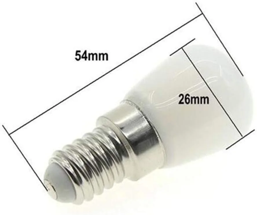 لامپ ال ای دی چرخ خیاطی E14 3W AC110V با زاویه 360 درجه ضد آب برای یخچال/چرخ خیاطی/تراش، سفید سرد (5 عدد) لامپ ال ای دی چرخ خیاطی E14 3W AC110V با زاویه 360 درجه ضد آب برای یخچال/چرخ خیاطی/تراش، سفید سرد (5 عدد)