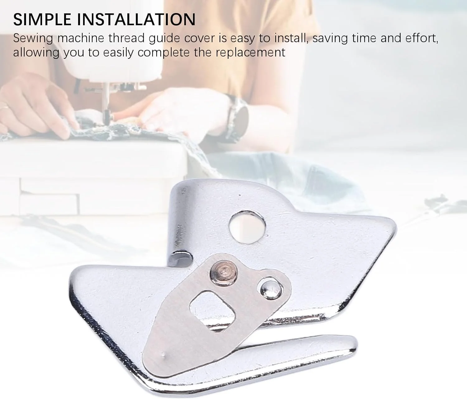 روکش بالایی راهنمای نخ چرخ خیاطی، جایگزینی لوازم جانبی چرخ خیاطی آهنی برای مدل های 1102 1106 1116 1130 3709 3722، نصب ساده، طراحی مناسب روکش بالایی راهنمای نخ چرخ خیاطی، جایگزینی لوازم جانبی چرخ خیاطی آهنی برای مدل های 1102 1106 1116 1130 3709 3722، نصب ساده، طراحی مناسب