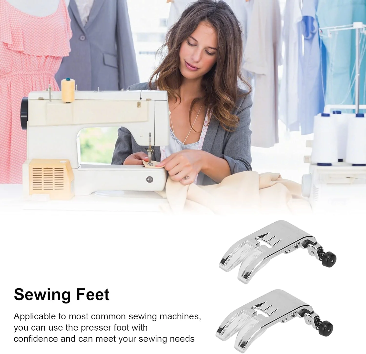 لوازم جانبی چرخ خیاطی، خط کش راهنمای درز، پایه های دوخت، پایه فشار دهنده جهانی برای صنایع دستی خیاطی لوازم جانبی چرخ خیاطی، خط کش راهنمای درز، پایه های دوخت، پایه فشار دهنده جهانی برای صنایع دستی خیاطی