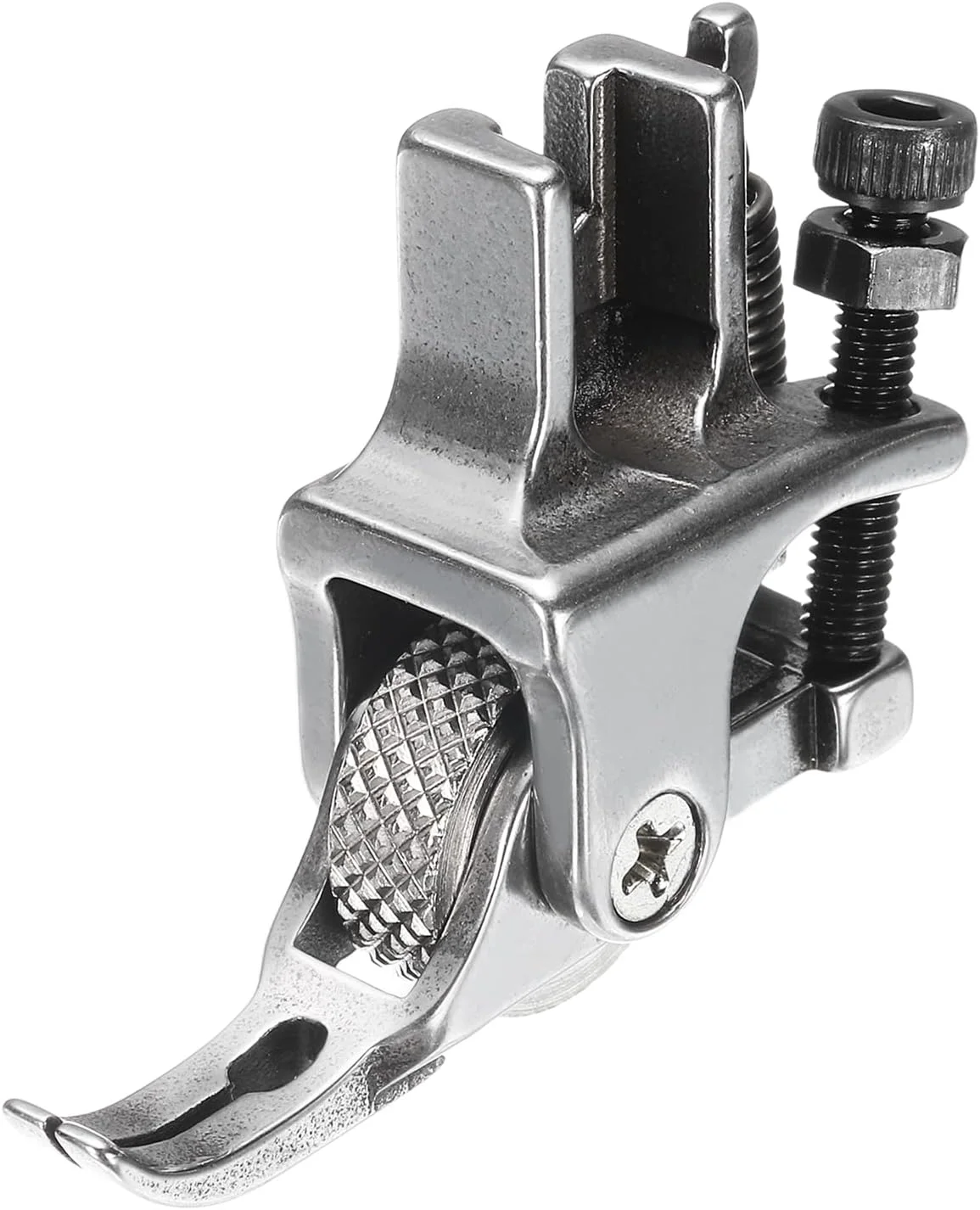 پایه دوخت قابل تنظیم چرخ خیاطی با غلتک، پایه زیپ استیل ضد زنگ برای دوخت چرم PVC و پارچه برای چرخ خیاطی صنعتی پایه دوخت قابل تنظیم چرخ خیاطی با غلتک، پایه زیپ استیل ضد زنگ برای دوخت چرم PVC و پارچه برای چرخ خیاطی صنعتی