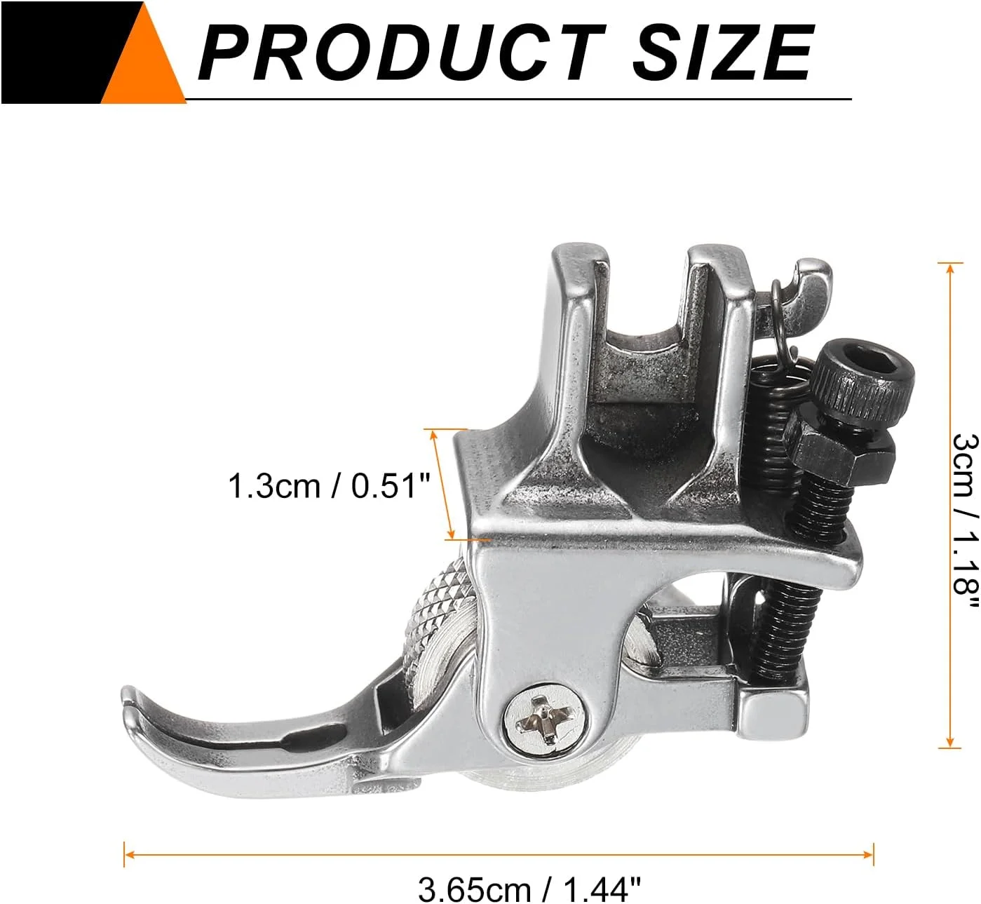 پایه دوخت قابل تنظیم چرخ خیاطی با غلتک، پایه زیپ استیل ضد زنگ برای دوخت چرم PVC و پارچه برای چرخ خیاطی صنعتی پایه دوخت قابل تنظیم چرخ خیاطی با غلتک، پایه زیپ استیل ضد زنگ برای دوخت چرم PVC و پارچه برای چرخ خیاطی صنعتی