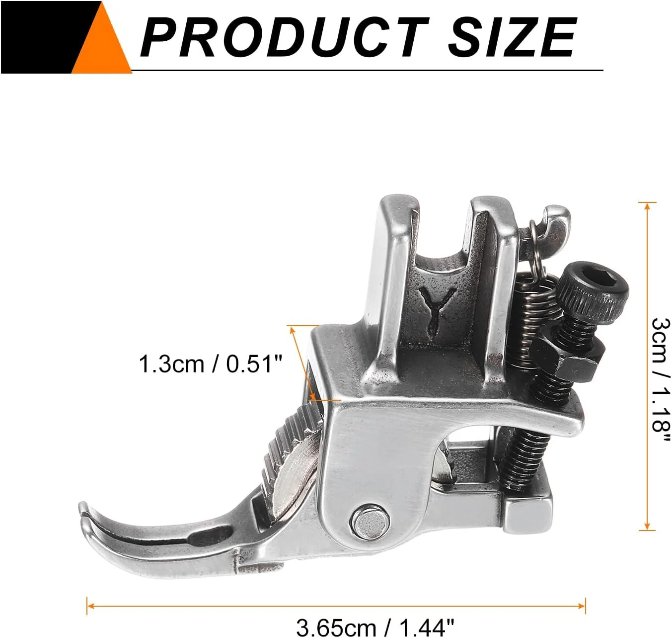 پایه دوخت قابل تنظیم با چرخ آهنی، پایه دوخت زیپ استیل ضد زنگ برای دوخت چرم PVC و پارچه برای چرخ خیاطی صنعتی
