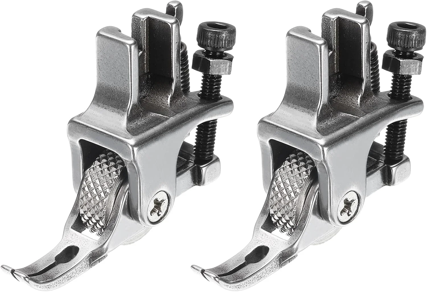 سورسینگ مپ 2 عدد پایه چرخ خیاطی قابل تنظیم با چرخ استیل ضد زنگ، پایه زیپ دوزی مناسب دوخت چرم PVC و پارچه برای چرخ خیاطی صنعتی سورسینگ مپ 2 عدد پایه چرخ خیاطی قابل تنظیم با چرخ استیل ضد زنگ، پایه زیپ دوزی مناسب دوخت چرم PVC و پارچه برای چرخ خیاطی صنعتی