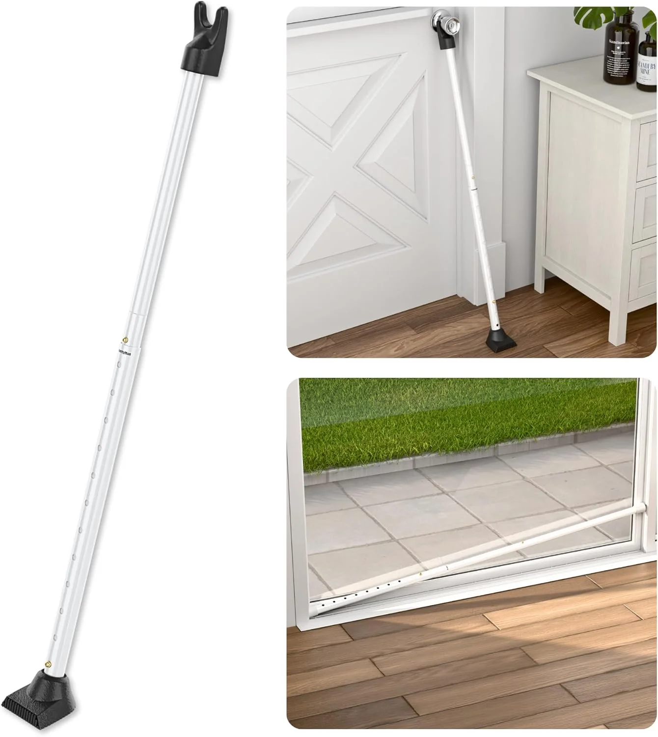 میله امنیتی قابل تنظیم درب SecurityMan - ساخته شده از آهن درجه یک - عالی برای امنیت آپارتمان یا محافظت از منزل - (46.35 سانتی متر - 120.65 سانتی متر برای درب ها / 46.35 سانتی متر - 118.11 سانتی متر برای درب های پاسیو) سفید میله امنیتی قابل تنظیم درب SecurityMan - ساخته شده از آهن درجه یک - عالی برای امنیت آپارتمان یا محافظت از منزل - (46.35 سانتی متر - 120.65 سانتی متر برای درب ها / 46.35 سانتی متر - 118.11 سانتی متر برای درب های پاسیو) سفید