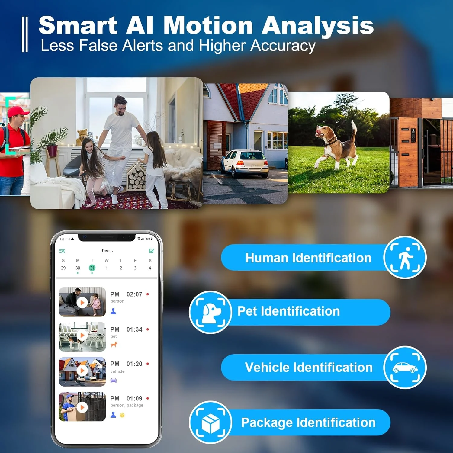 دوربین های امنیتی بی سیم فضای باز، دوربین های وای فای 2K با باتری برای امنیت خانه با تشخیص حرکت هوش مصنوعی، دید در شب رنگی، نورافکن، آژیر، ضد آب، ذخیره سازی SD/Cloud - بسته 2 عددی دوربین های امنیتی بی سیم فضای باز، دوربین های وای فای 2K با باتری برای امنیت خانه با تشخیص حرکت هوش مصنوعی، دید در شب رنگی، نورافکن، آژیر، ضد آب، ذخیره سازی SD/Cloud - بسته 2 عددی