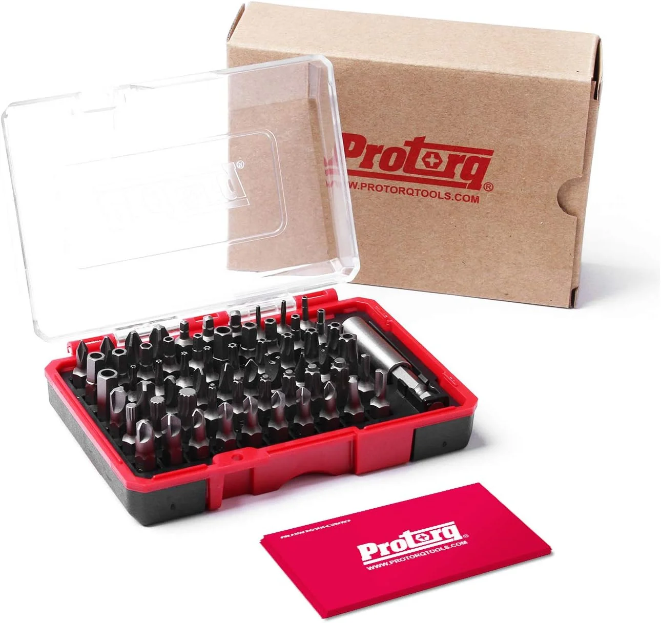 مجموعه سری پیچ گوشتی امنیتی با کیفیت بالا Protorq، ۶۱ قطعه، فولاد S2، سری های مقاوم در برابر دستکاری، برای لوازم الکترونیکی خانگی، وسایل نقلیه، کاربردهای نظامی و هوافضا