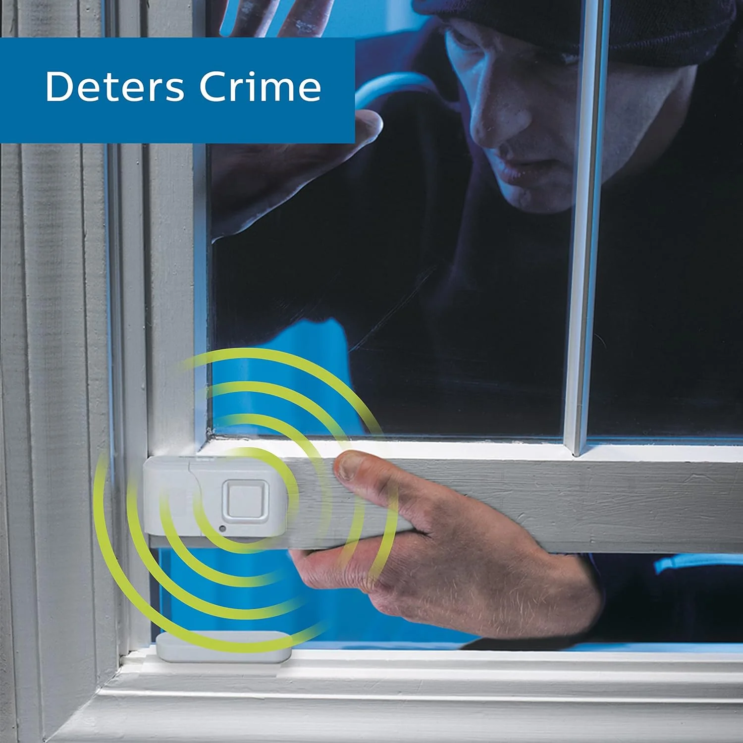 آلارم پنجره و درب امنیتی شخصی فیلیپس، بسته 4 عددی، حفاظت DIY، هشدار سرقت، بی سیم، زنگ/آلارم، نصب آسان، ایده آل برای خانه، گاراژ، آپارتمان، RV و غیره، LRM3320W/27