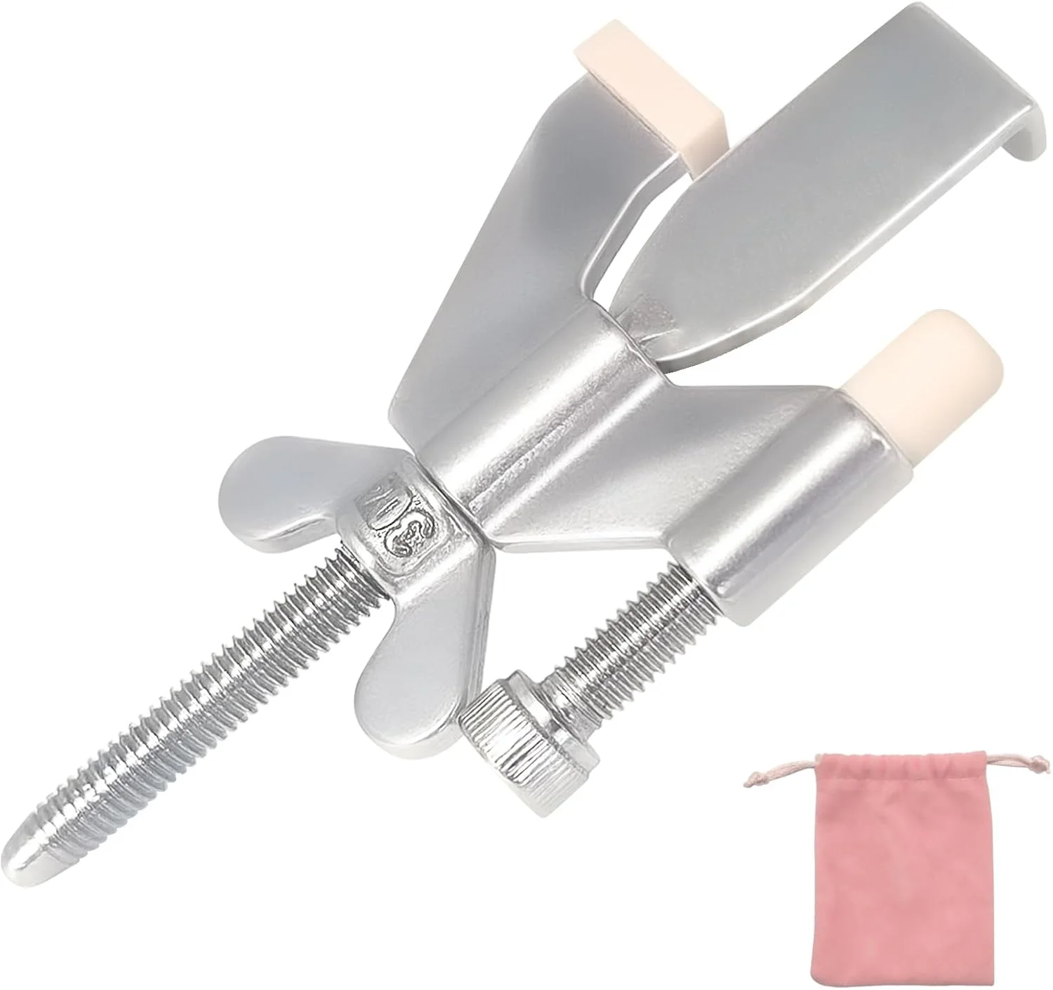 قفل درب قابل حمل ELEMGULY، قفل درب ایمنی قابل تنظیم با درپوش های سیلیکونی محافظ برای خانه، مسافرت، هتل ها، آپارتمان ها برای افزایش ایمنی، نقره ای قفل درب قابل حمل ELEMGULY، قفل درب ایمنی قابل تنظیم با درپوش های سیلیکونی محافظ برای خانه، مسافرت، هتل ها، آپارتمان ها برای افزایش ایمنی، نقره ای