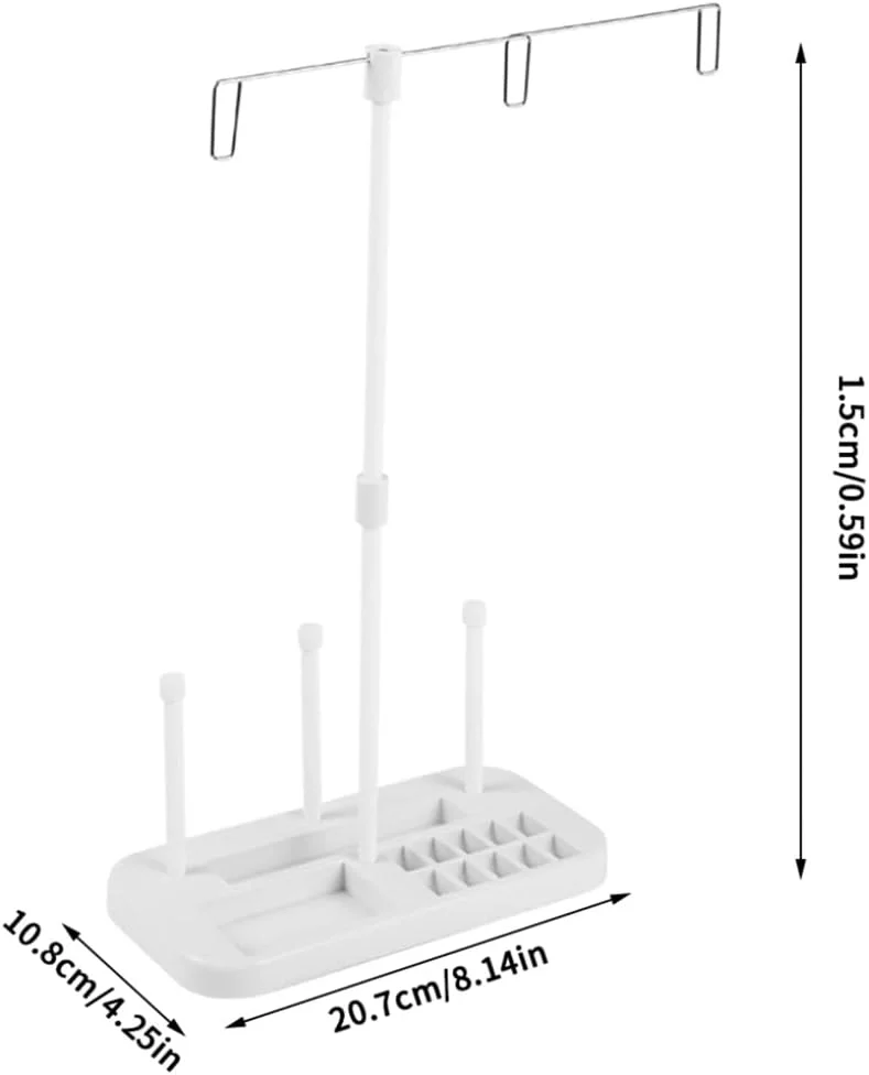 پایه نگهدارنده قرقره نخ، استند نخ خیاطی برای گلدوزی، چرخ خیاطی و لحاف دوزی، قفسه نخ
