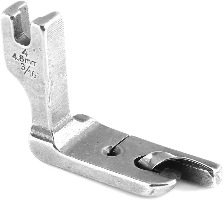 پایه زیپ یونیورسال صنعتی چرخ خیاطی، پایه فشار دهنده زیپ لبه رول شده برای جایگزینی تخت خواب تخت تک سوزنه (4.8 میلی متر) پایه زیپ یونیورسال صنعتی چرخ خیاطی، پایه فشار دهنده زیپ لبه رول شده برای جایگزینی تخت خواب تخت تک سوزنه (4.8 میلی متر)