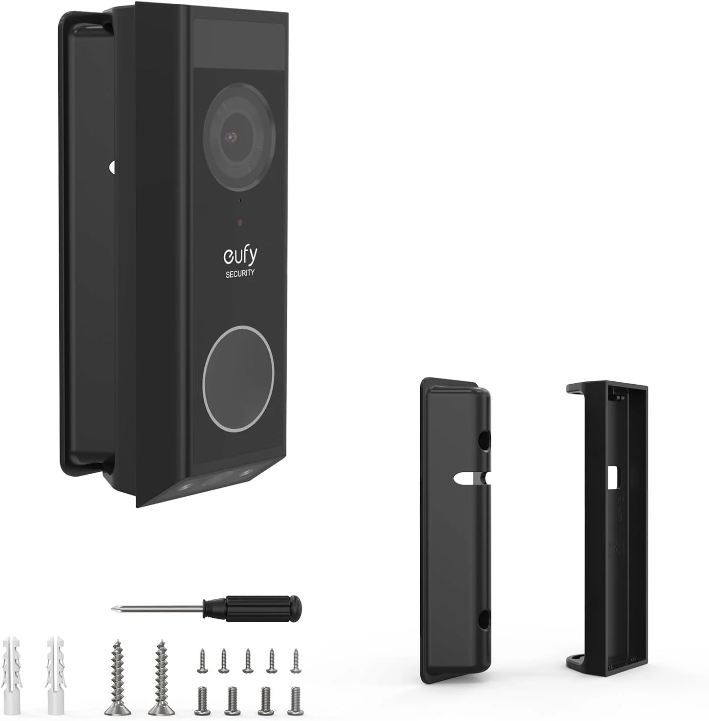 پایه قابل تنظیم زنگ تصویری TIUIHU (زاویه 0-35 درجه) سازگار با زنگ تصویری امنیتی eufy مدل E340، لوازم جانبی براکت نصب زنگ قابل تنظیم