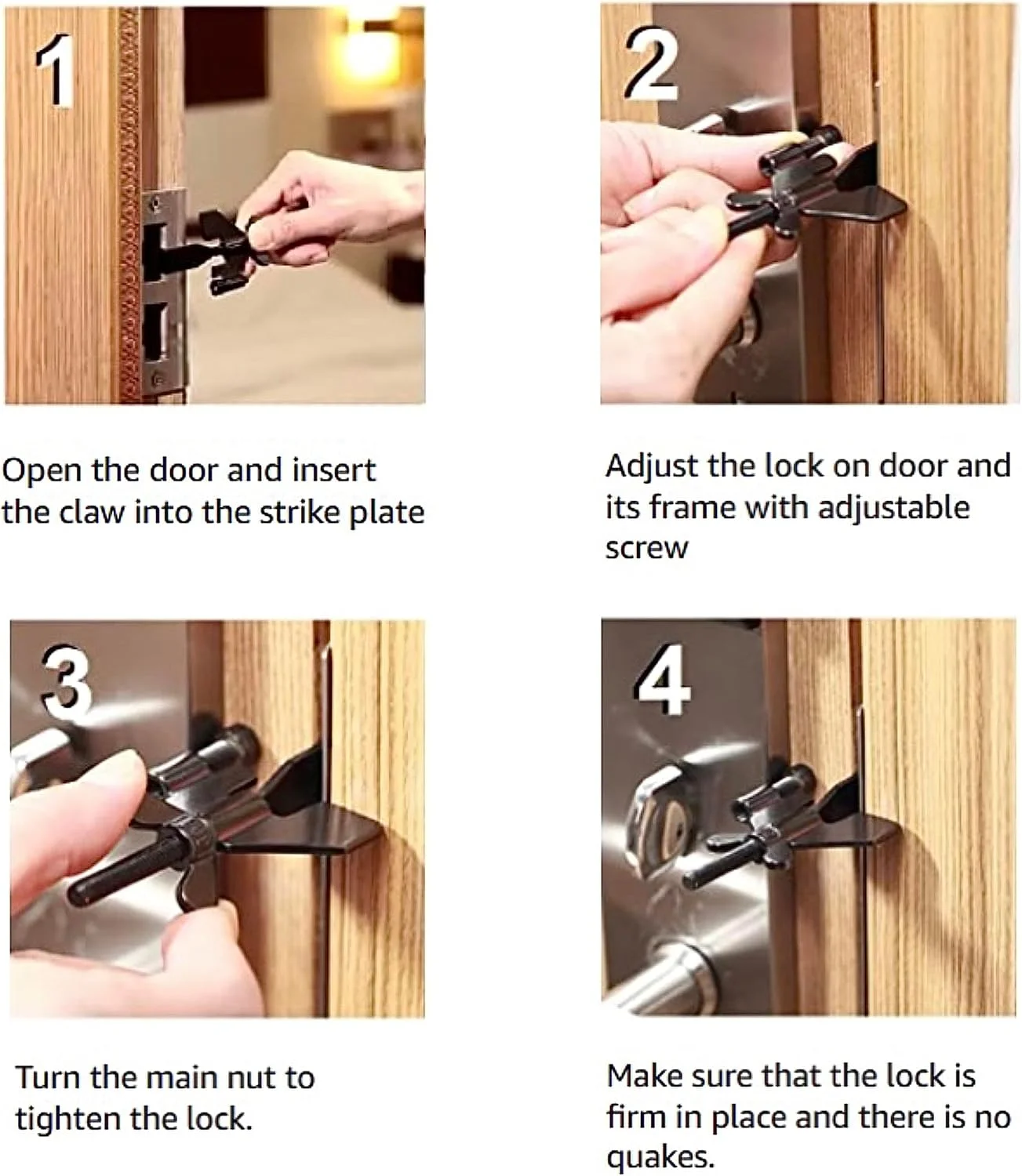 قفل درب قابل حمل تراستلا، مدل اورجینال، سنگین و بادوام - ابزار امنیتی استیل ضد زنگ برای ایمنی بیشتر - ایده آل برای خانه، مسافرت، هتل ها، آپارتمان ها قفل درب قابل حمل تراستلا، مدل اورجینال، سنگین و بادوام - ابزار امنیتی استیل ضد زنگ برای ایمنی بیشتر - ایده آل برای خانه، مسافرت، هتل ها، آپارتمان ها