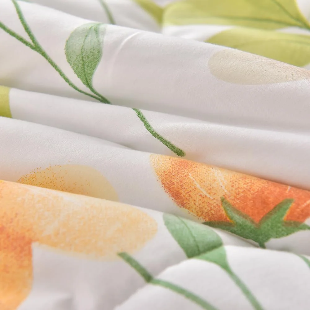 روتختی لحافی چیکوین، یک نفره، دو نفره، سایز کینگ، طرح چاپی گلدار ساده، لحاف میکروفایبر سبک وزن، پتوی مبل مراقبت آسان، مناسب تمام فصول (150x200cm، چمن باغ)