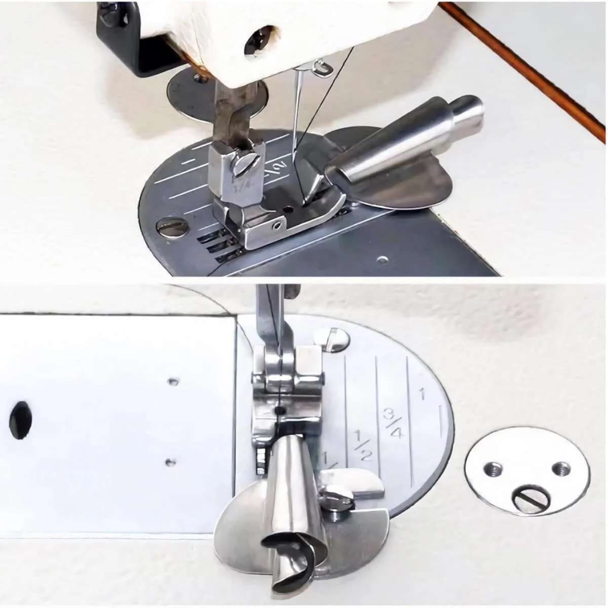 پایه چرخ خیاطی Zwenjuan، 4 عدد پایه لب تو (7-10 میلی متر)، پایه لب تو چرخ خیاطی، پایه برش و دوخت، پایه لب تو، لوازم جانبی خیاطی