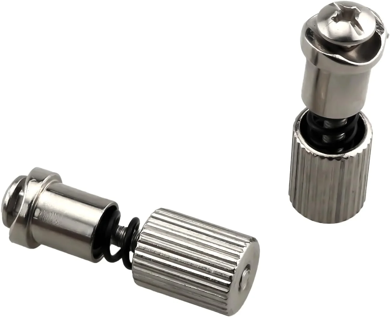 ZZHXSM 5 عدد گیره پیچی پایه فشاری فنری 32x10 میلی متر، پیچ ثابت کننده جایگزین پایه پرس تخت جهانی، پایه پرس کمکی سریع قابل تنظیم، قطعات ماشین خیاطی صنعتی نقره ای