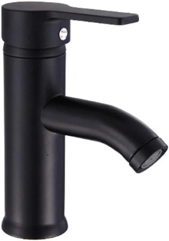 شیر آب مشکی ELECDON، شیر مخلوط کن استیل ضد زنگ برای حمام، لوازم جانبی حمام، شیر آب مشکی برای سینک آشپزخانه (مدل کوتاه)