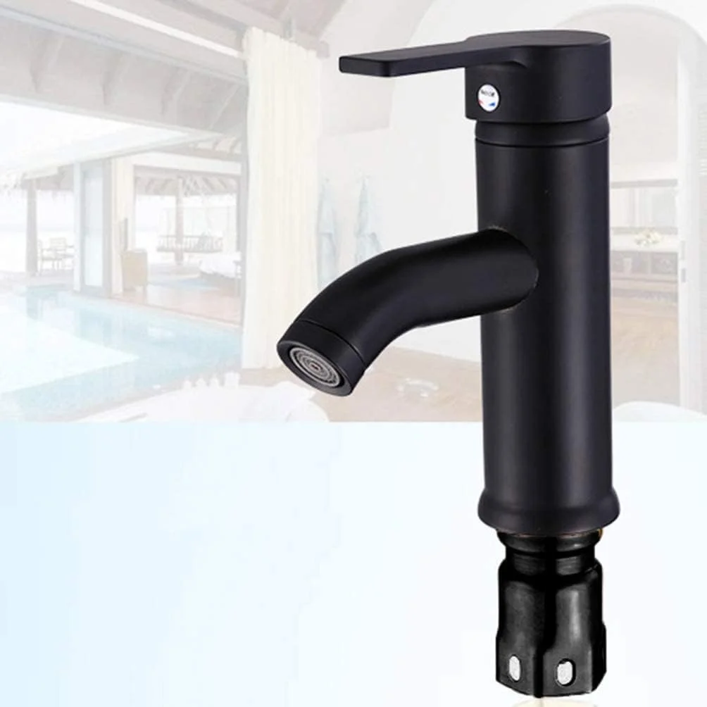 شیر آب مشکی ELECDON، شیر مخلوط کن استیل ضد زنگ برای حمام، لوازم جانبی حمام، شیر آب مشکی برای سینک آشپزخانه (مدل کوتاه) شیر آب مشکی ELECDON، شیر مخلوط کن استیل ضد زنگ برای حمام، لوازم جانبی حمام، شیر آب مشکی برای سینک آشپزخانه (مدل کوتاه)
