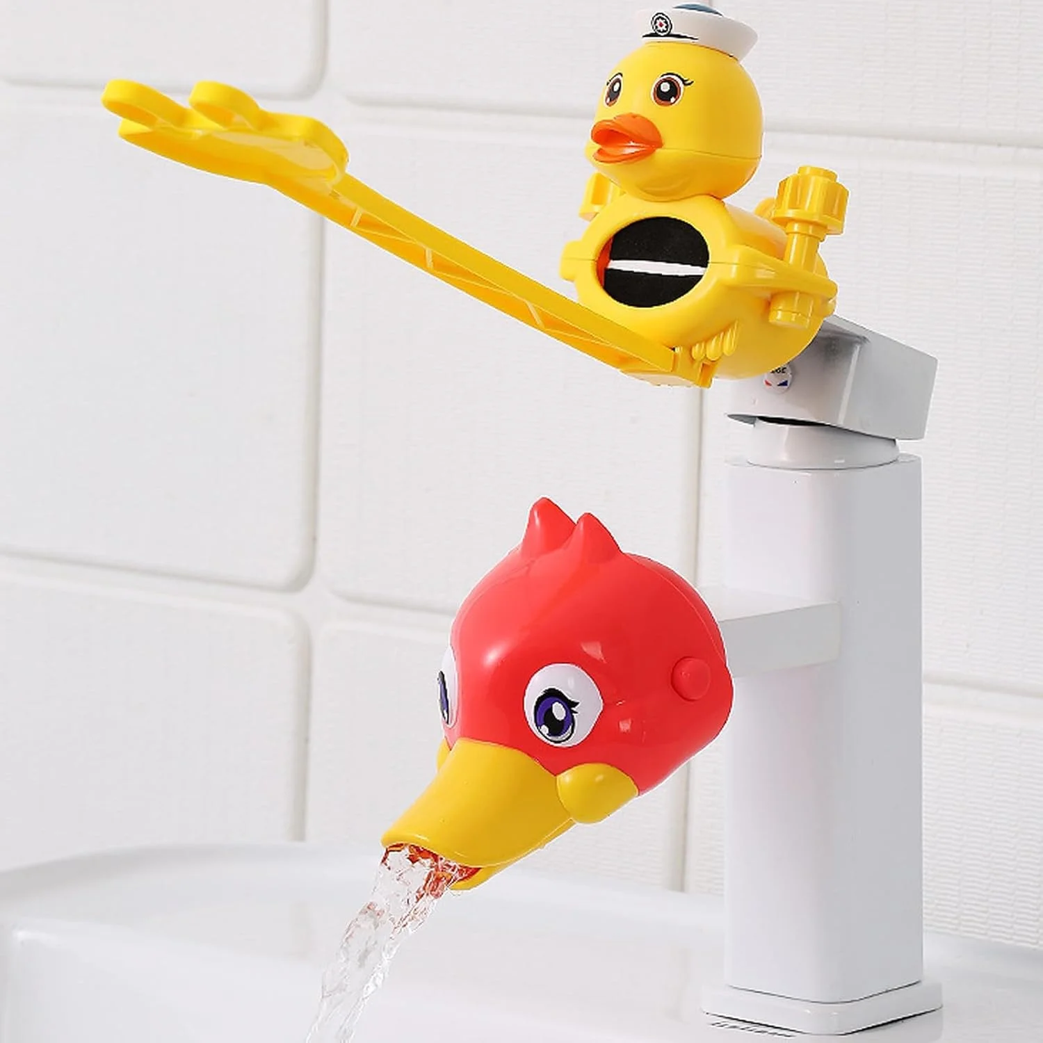 ست افزایش دهنده شیر آب برای شستشوی دست کودکان TERRIFI، افزایش دهنده شیر آب اردک زرد Kawaii برای کودکان نوپا، نصب آسان افزایش دهنده سینک برای شستشوی دست کودکان نوپا، ایده آل برای سینک های حمام و آشپزخانه ست افزایش دهنده شیر آب برای شستشوی دست کودکان TERRIFI، افزایش دهنده شیر آب اردک زرد Kawaii برای کودکان نوپا، نصب آسان افزایش دهنده سینک برای شستشوی دست کودکان نوپا، ایده آل برای سینک های حمام و آشپزخانه