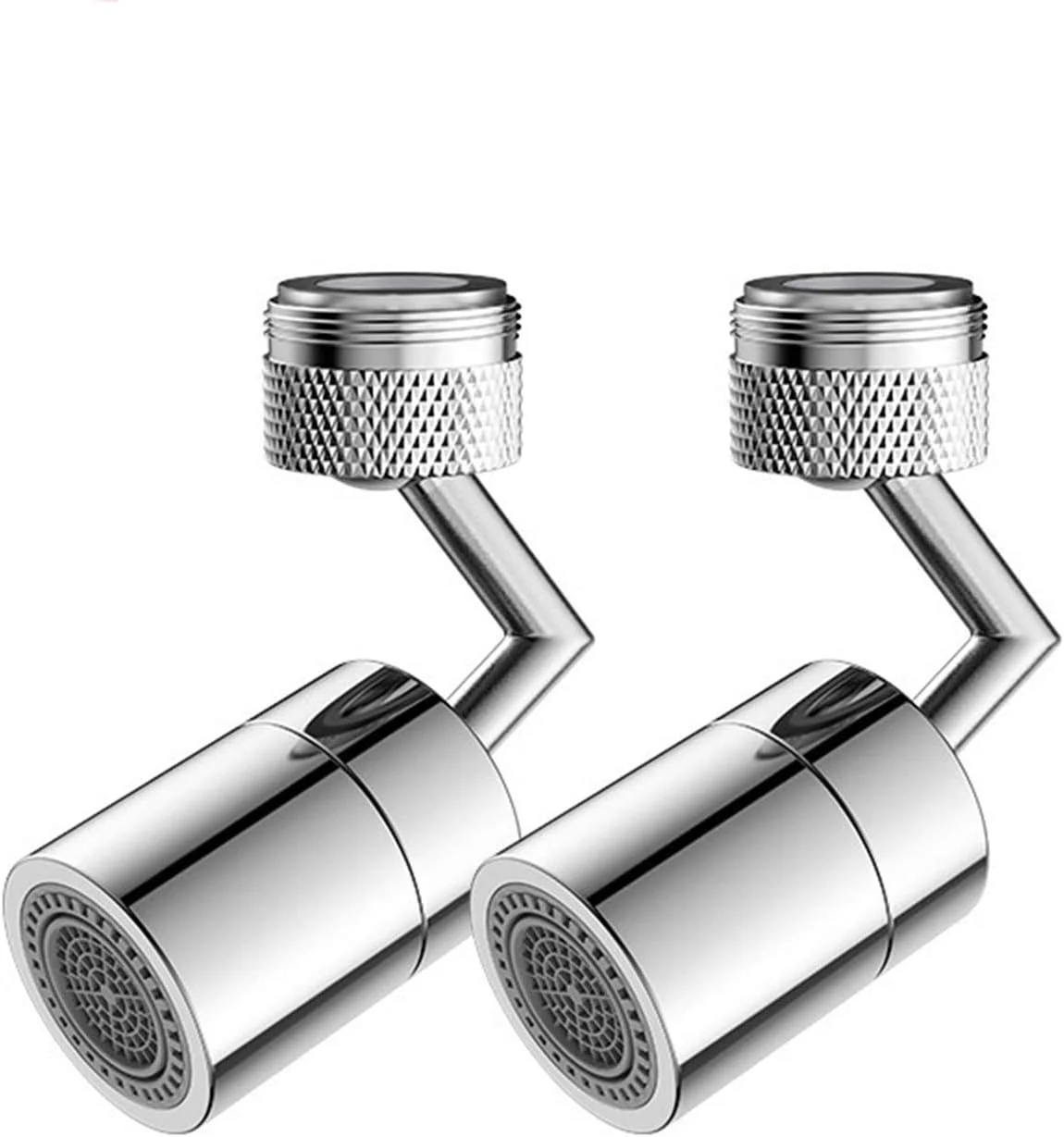 شیر آب فیلتر پاششی جهانی CCSU، 720 درجه چرخان، شیر آشپزخانه متحرک، سر شیر آشپزخانه، اسپری سینک صرفه جویی در آب برای حمام، 2 عدد