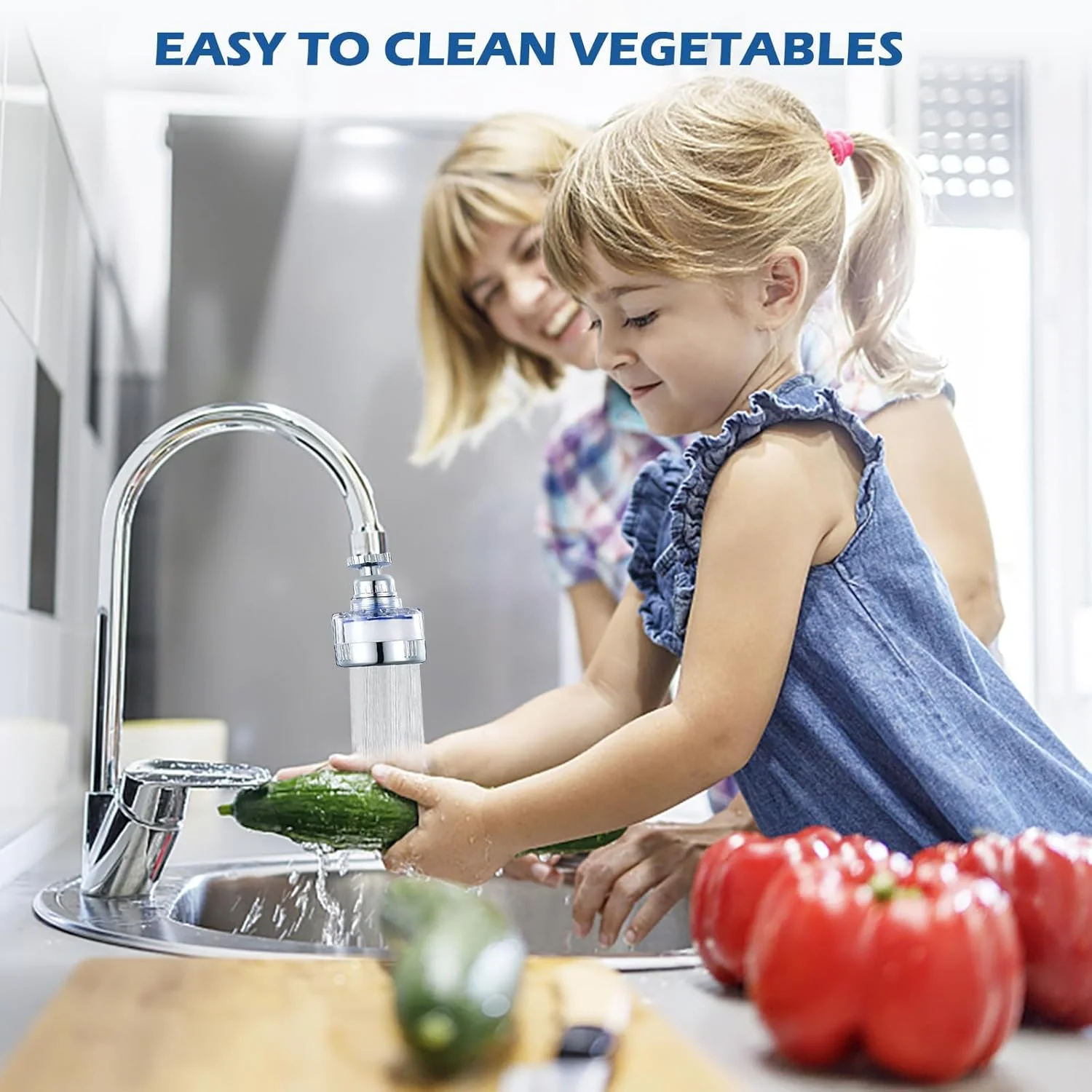 فیلتر آب شیر سینک Azonee، فیلترهای شیر آب چرخشی 360 درجه تصفیه کننده آب آشپزخانه حذف کننده کلر فلوراید فلزات سنگین آب سخت برای خانه حمام آشپزخانه 2 عددی فیلتر آب شیر سینک Azonee، فیلترهای شیر آب چرخشی 360 درجه تصفیه کننده آب آشپزخانه حذف کننده کلر فلوراید فلزات سنگین آب سخت برای خانه حمام آشپزخانه 2 عددی