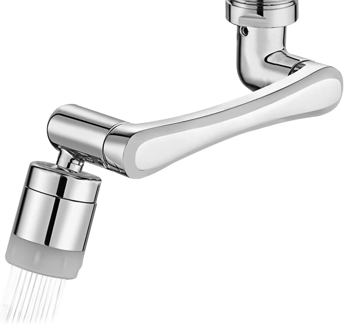 افزایش دهنده شیر آب چرخان 1080 درجه ECVV، هواساز سینک پاششی چرخشی 2 حالته، بازوی رباتیک چرخان 360 درجه فیلتر آب، اسپری هواساز شیر آب برای آشپزخانه حمام افزایش دهنده شیر آب چرخان 1080 درجه ECVV، هواساز سینک پاششی چرخشی 2 حالته، بازوی رباتیک چرخان 360 درجه فیلتر آب، اسپری هواساز شیر آب برای آشپزخانه حمام