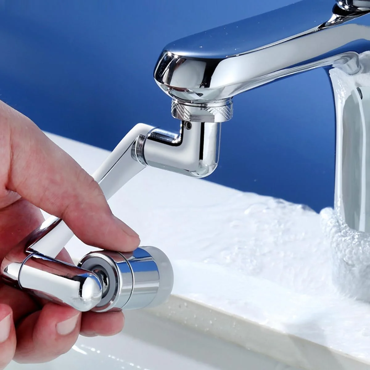 افزایش دهنده شیر آب چرخان 1080 درجه ECVV، هواساز سینک پاششی چرخشی 2 حالته، بازوی رباتیک چرخان 360 درجه فیلتر آب، اسپری هواساز شیر آب برای آشپزخانه حمام افزایش دهنده شیر آب چرخان 1080 درجه ECVV، هواساز سینک پاششی چرخشی 2 حالته، بازوی رباتیک چرخان 360 درجه فیلتر آب، اسپری هواساز شیر آب برای آشپزخانه حمام