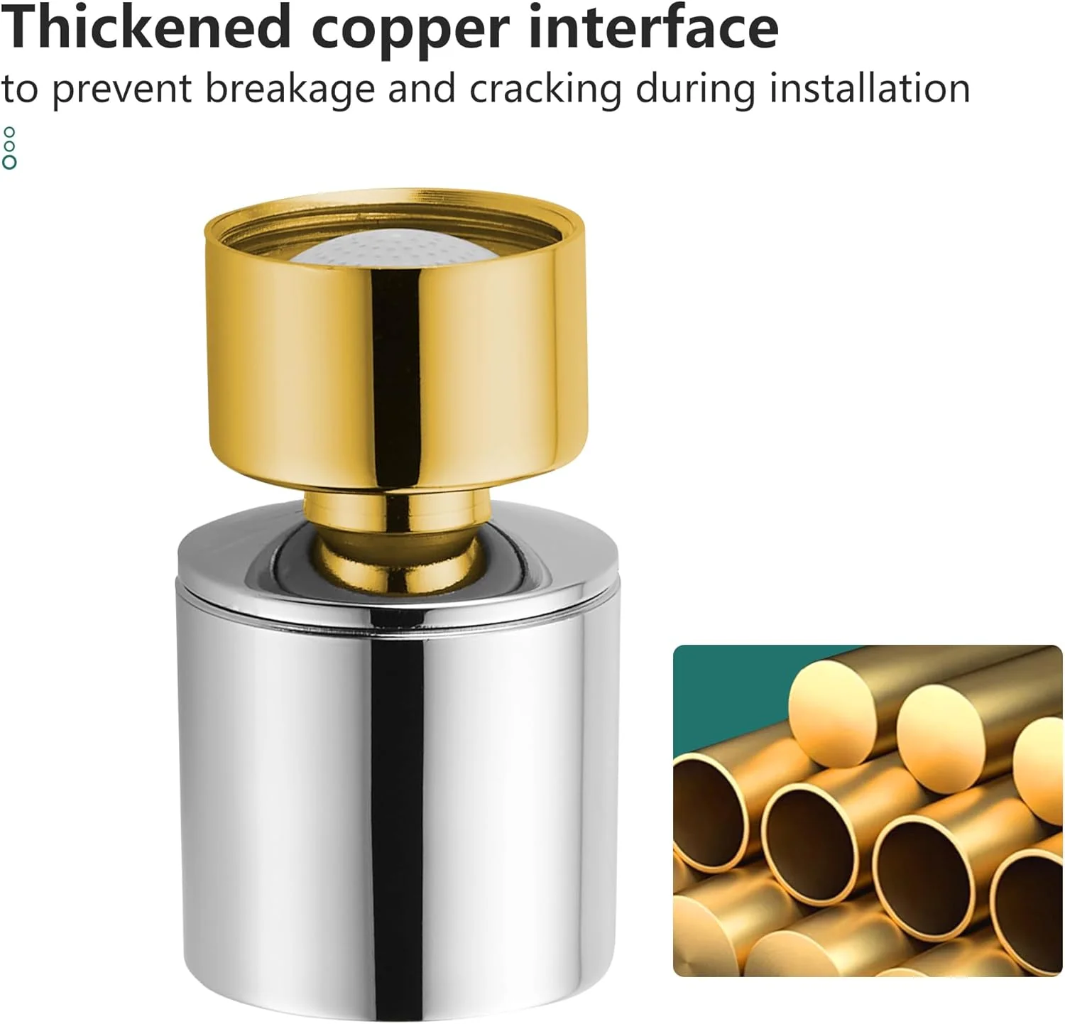 افزایش دهنده شیر آب فیلتر پاششی یونیورسال Brimix با اسپری 2 حالته برای آشپزخانه و حمام، هواساز شیر آب برنجی (360 درجه) افزایش دهنده شیر آب فیلتر پاششی یونیورسال Brimix با اسپری 2 حالته برای آشپزخانه و حمام، هواساز شیر آب برنجی (360 درجه)