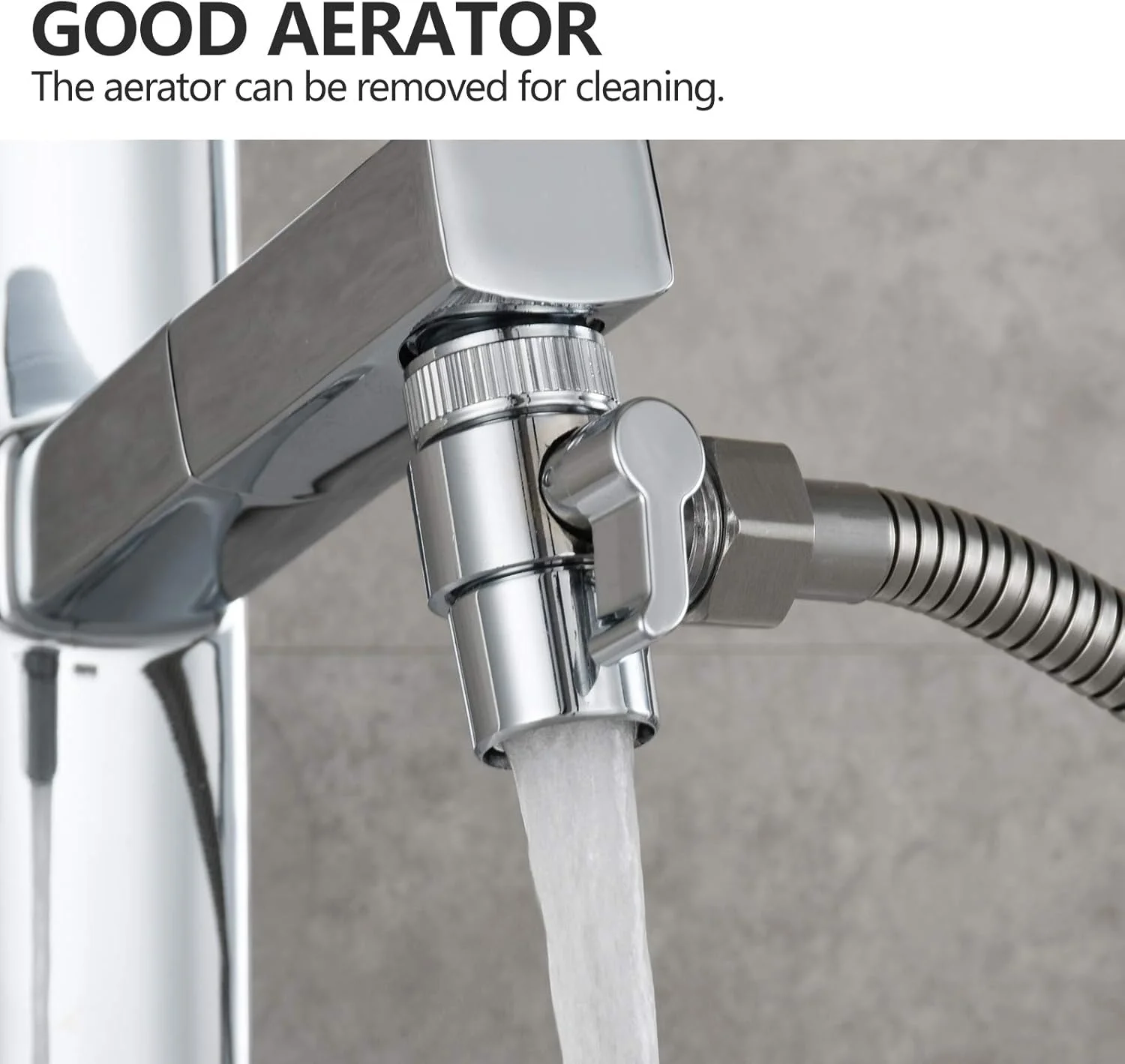 شیر سه راهی برنجی Tecmolog برای شیر آشپزخانه یا حمام، تقسیم کننده شیر سینک، روکش کروم، SBA021