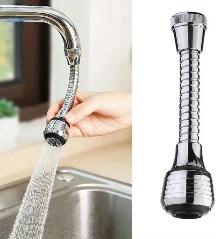 افزایش دهنده شیر آب فشار قوی با قابلیت چرخش 360 درجه - 2 حالت، حباب ساز صرفه جویی در آب برای آشپزخانه. لوازم جانبی آشپزخانه و حمام با قابلیت نصب آسان. محافظ پاشش آب برای سینک و دوش. ست شیر دوش. اتصال اسپری شیر آب.