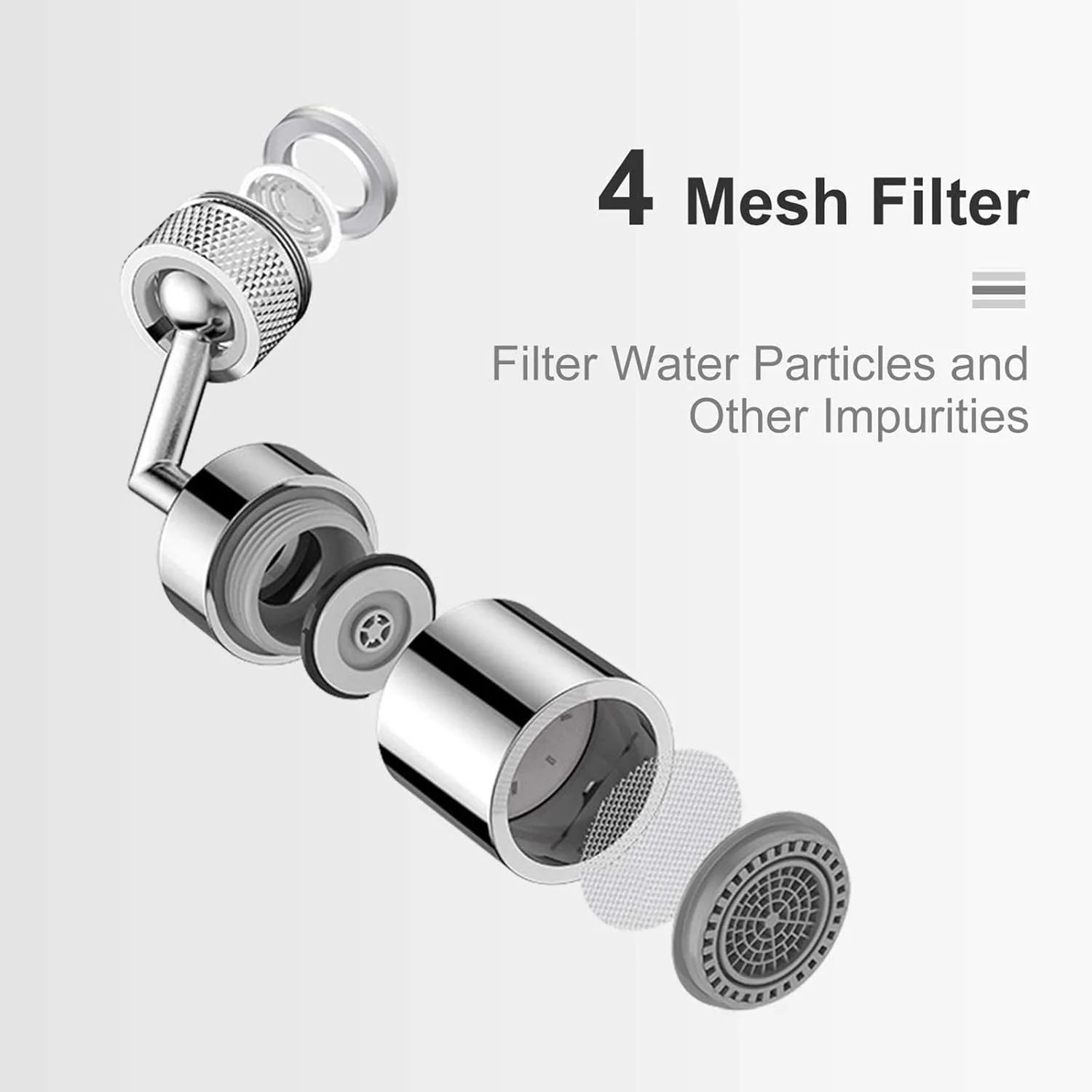 شیر آب فیلتر پاششی جهانی CCSU، 720 درجه چرخان، شیر آشپزخانه متحرک، سر شیر آشپزخانه، اسپری سینک صرفه جویی در آب برای حمام، 2 عدد شیر آب فیلتر پاششی جهانی CCSU، 720 درجه چرخان، شیر آشپزخانه متحرک، سر شیر آشپزخانه، اسپری سینک صرفه جویی در آب برای حمام، 2 عدد