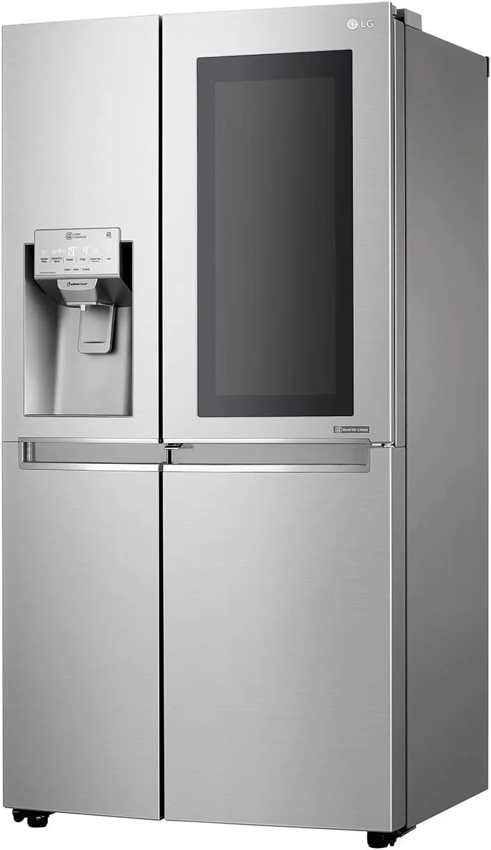 یخچال ساید بای ساید ال جی با ظرفیت 601 لیتر، دارای درب InstaView Door in Door، رنگ استیل نوبل - GR-X259CSBV یخچال ساید بای ساید ال جی با ظرفیت 601 لیتر، دارای درب InstaView Door in Door، رنگ استیل نوبل - GR-X259CSBV