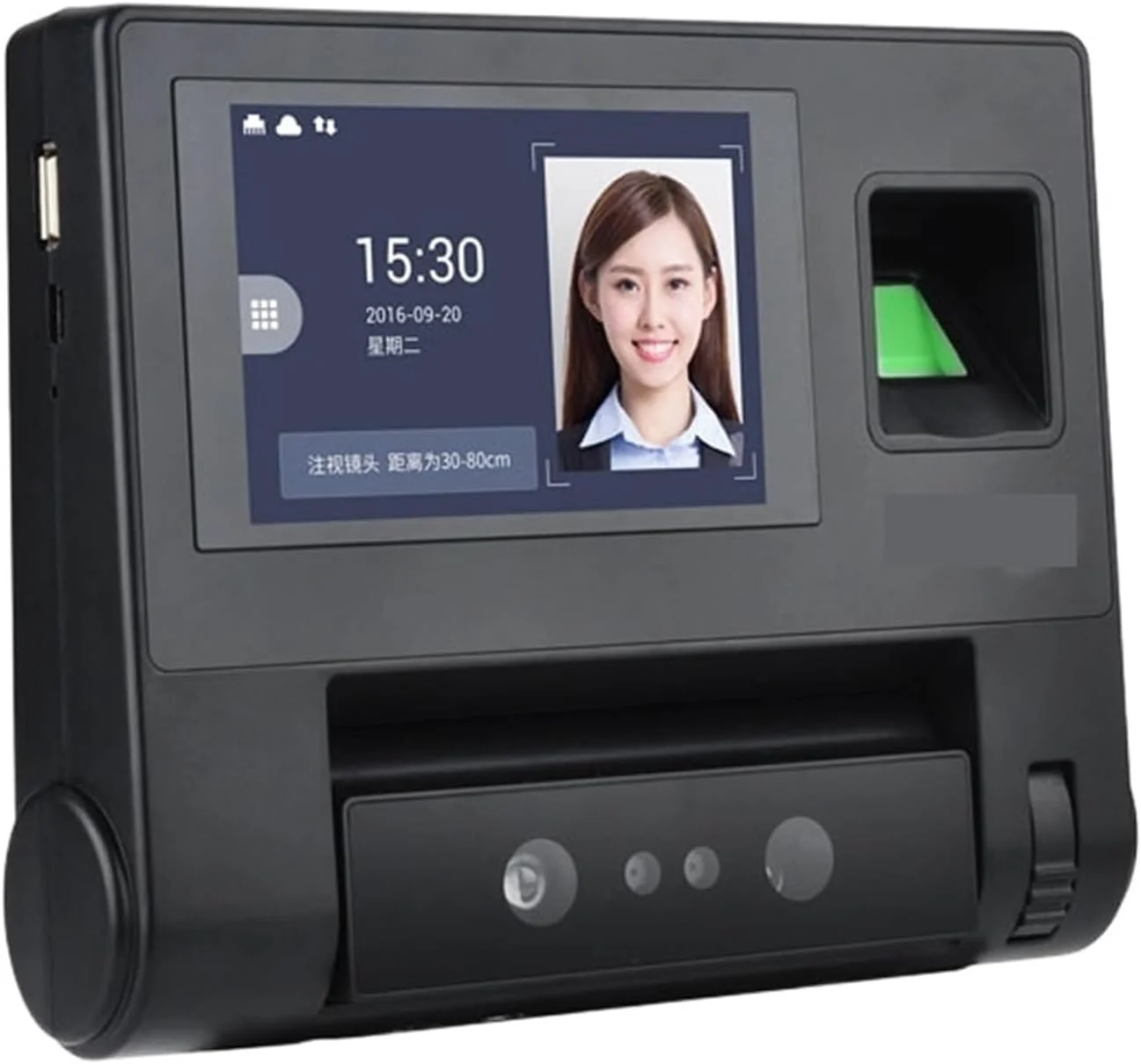 دستگاه حضور و غیاب AJWYSOI مدل AF80، دستگاه تشخیص چهره بیومتریک اثر انگشت، دستگاه پانچ اتوماتیک ورود و خروج، کاربری آسان