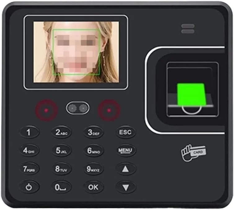 دستگاه کارت پانچ تجهیزات الکترونیکی سازمانی KHHFFUH، دستگاه حضور و غیاب تشخیص چهره، بیومتریک اثر انگشت، رمز عبور هوشمند