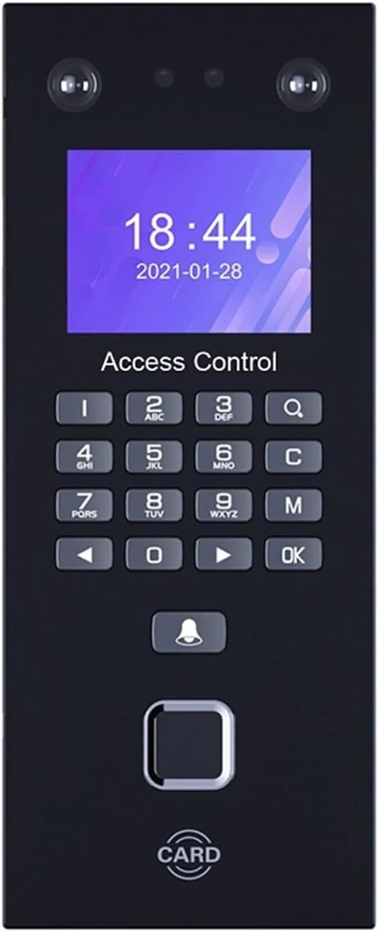 دستگاه حضور و غیاب AJWYSOI، دستگاه تشخیص اثر انگشت بیومتریک، کیت سیستم حضور و غیاب چهره، دستگاه الکترونیکی شبکه RJ45 LAN برای پانچ خودکار ورود و خروج اداری، کارکرد آسان