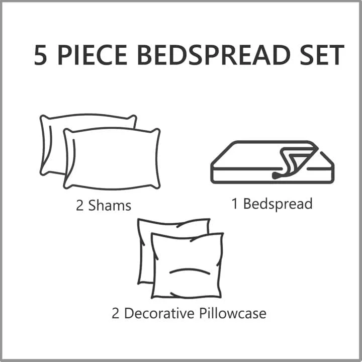 روتختی بزرگ گیاهی CHIXIN سایز کوئین - ست لحاف طرح برگ - روتختی های شیک و با طراوت، دو رو، سبک وزن، 4 تکه، طلایی عسلی