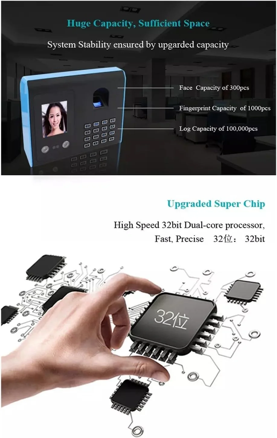 دستگاه حضور و غیاب AJWYSOI، ساعت حضور و غیاب بیومتریک اثر انگشت، دستگاه حضور و غیاب تشخیص چهره صفحه نمایش TFT LCD سیستم حضور و غیاب اثر انگشت USB پانچ اتوماتیک ورود و خروج، کارکرد آسان دستگاه حضور و غیاب AJWYSOI، ساعت حضور و غیاب بیومتریک اثر انگشت، دستگاه حضور و غیاب تشخیص چهره صفحه نمایش TFT LCD سیستم حضور و غیاب اثر انگشت USB پانچ اتوماتیک ورود و خروج، کارکرد آسان