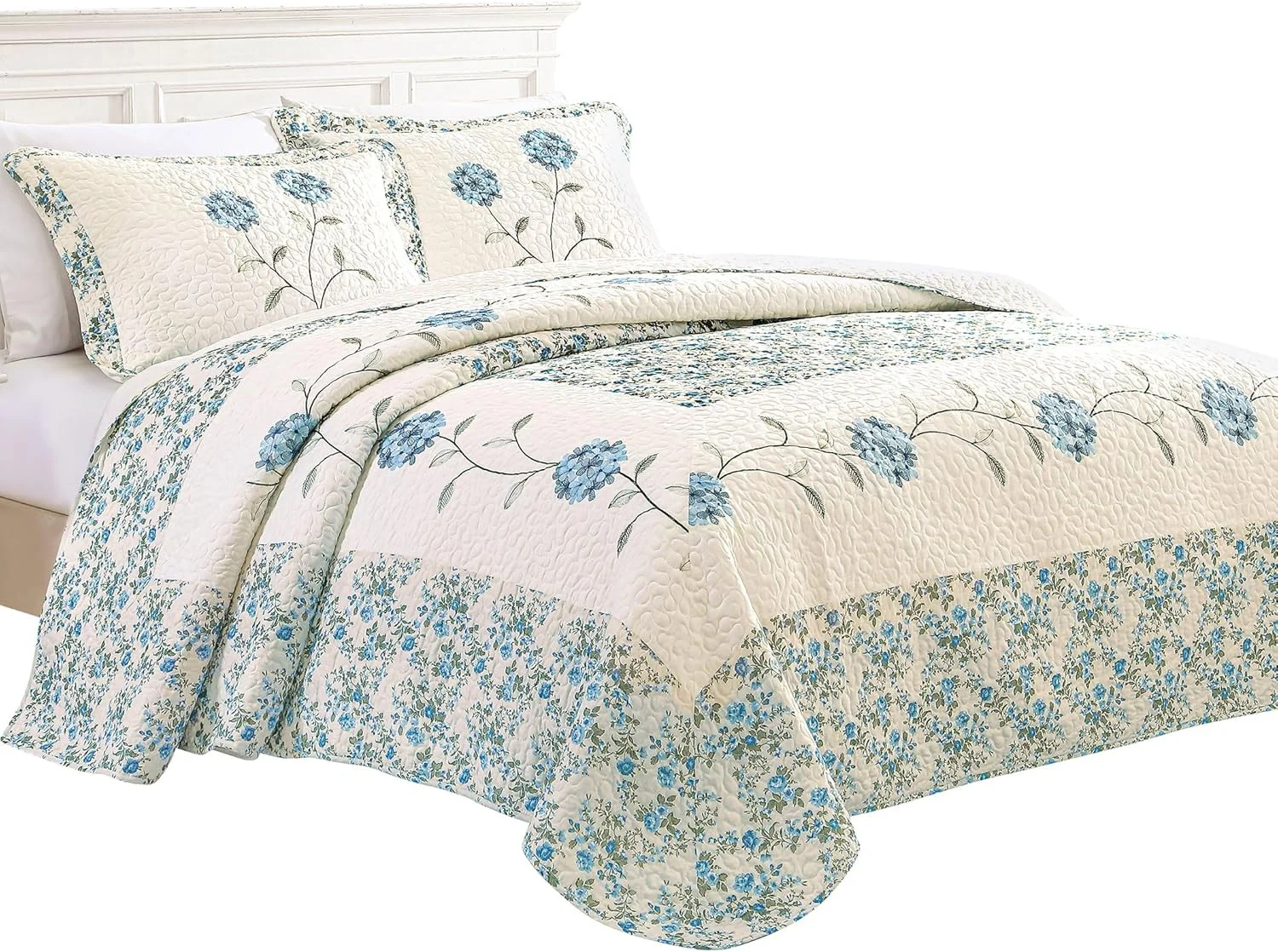 روتختی لحافی طرح گل میخک گلدوزی شده Collections Etc