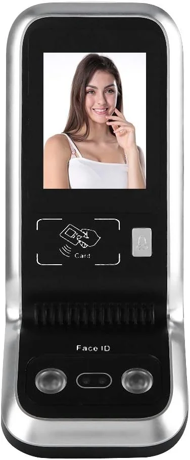 دستگاه تشخیص چهره HJIHVGU، دستگاه حضور و غیاب با دوربین HD دوگانه نور مادون قرمز 2.8 اینچی، مناسب برای شرکت، اداره، کارخانه، آپارتمان