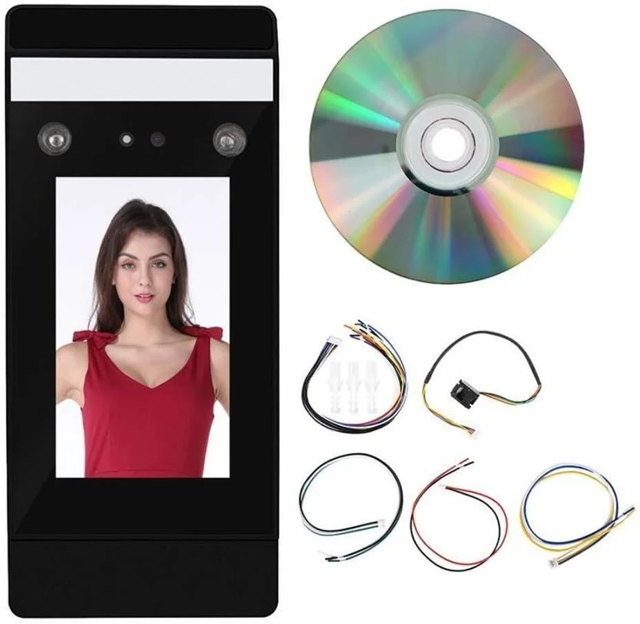 دستگاه حضور و غیاب تشخیص چهره دوگانه HD دینامیک JACOJE با قابلیت تشخیص رمز عبور و قفل