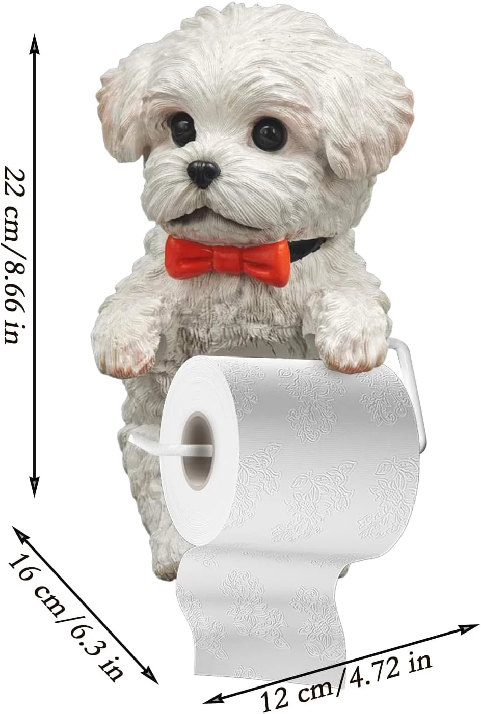 نگهدارنده دستمال توالت - نگهدارنده دستمال توالت طرح سگ، نصب دیواری - استند نگهداری و پخش رول، دکور اتاق، قفسه زیبا برای آشپزخانه، حمام، هتل، RV نگهدارنده دستمال توالت - نگهدارنده دستمال توالت طرح سگ، نصب دیواری - استند نگهداری و پخش رول، دکور اتاق، قفسه زیبا برای آشپزخانه، حمام، هتل، RV