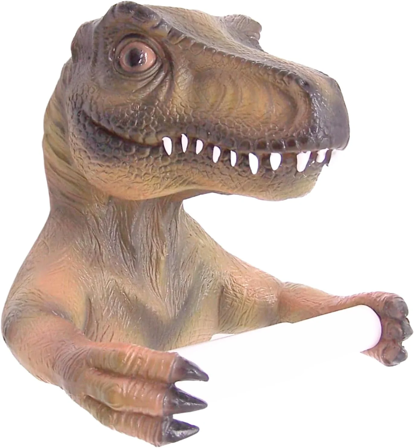 جا دستمال کاغذی طرح تی رکس Wowser، دکوری دیواری برای حمام، دکوراسیون فانتزی منحصربفرد، 7 اینچ