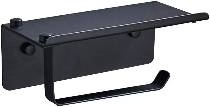 نگهدارنده دستمال کاغذی ZDmalt - نگهدارنده کاغذ توالت با قفسه استیل ضد زنگ، نگهدارنده دستمال کاغذی حمام به همراه محل نگهداری تلفن همراه