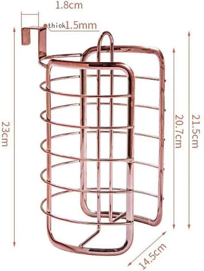 نگهدارنده دستمال کاغذی آشپزخانه ZDmalt، نگهدارنده رول حمام، نگهدارنده کاغذ توالت، قاب آهنی، قفسه ذخیره سازی بدون پانچ، رزگلد نگهدارنده دستمال کاغذی آشپزخانه ZDmalt، نگهدارنده رول حمام، نگهدارنده کاغذ توالت، قاب آهنی، قفسه ذخیره سازی بدون پانچ، رزگلد