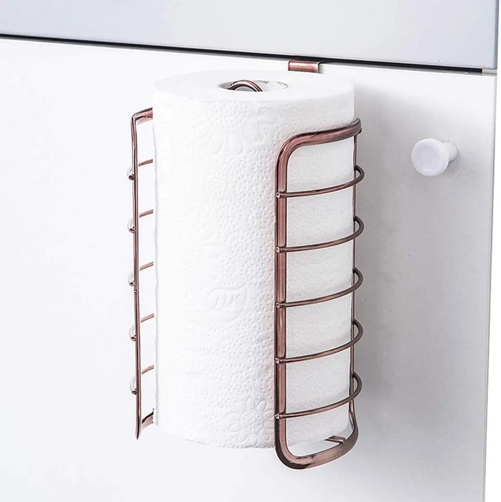 نگهدارنده دستمال کاغذی آشپزخانه ZDmalt، نگهدارنده رول حمام، نگهدارنده کاغذ توالت، قاب آهنی، قفسه ذخیره سازی بدون پانچ، رزگلد نگهدارنده دستمال کاغذی آشپزخانه ZDmalt، نگهدارنده رول حمام، نگهدارنده کاغذ توالت، قاب آهنی، قفسه ذخیره سازی بدون پانچ، رزگلد