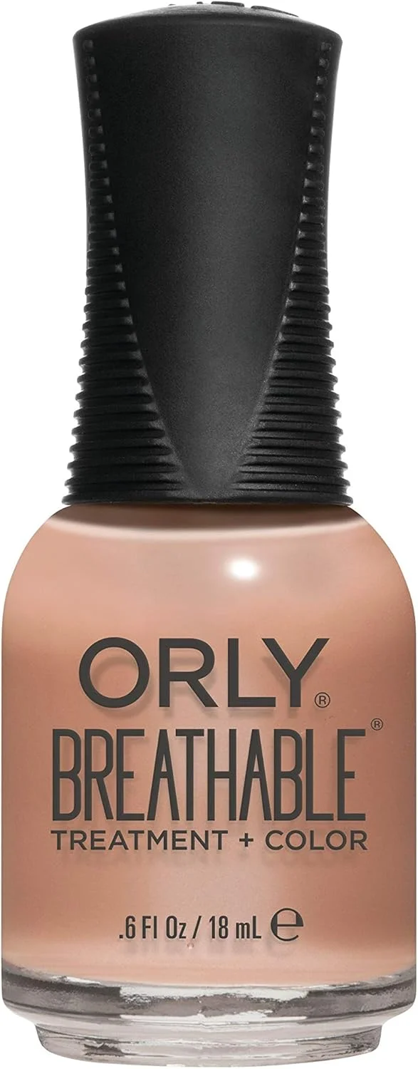 لاک درمان کننده و لاک ناخن تنفسی Orly، رنگ های Nude، Inner Glow، 0.6 اونس مایع