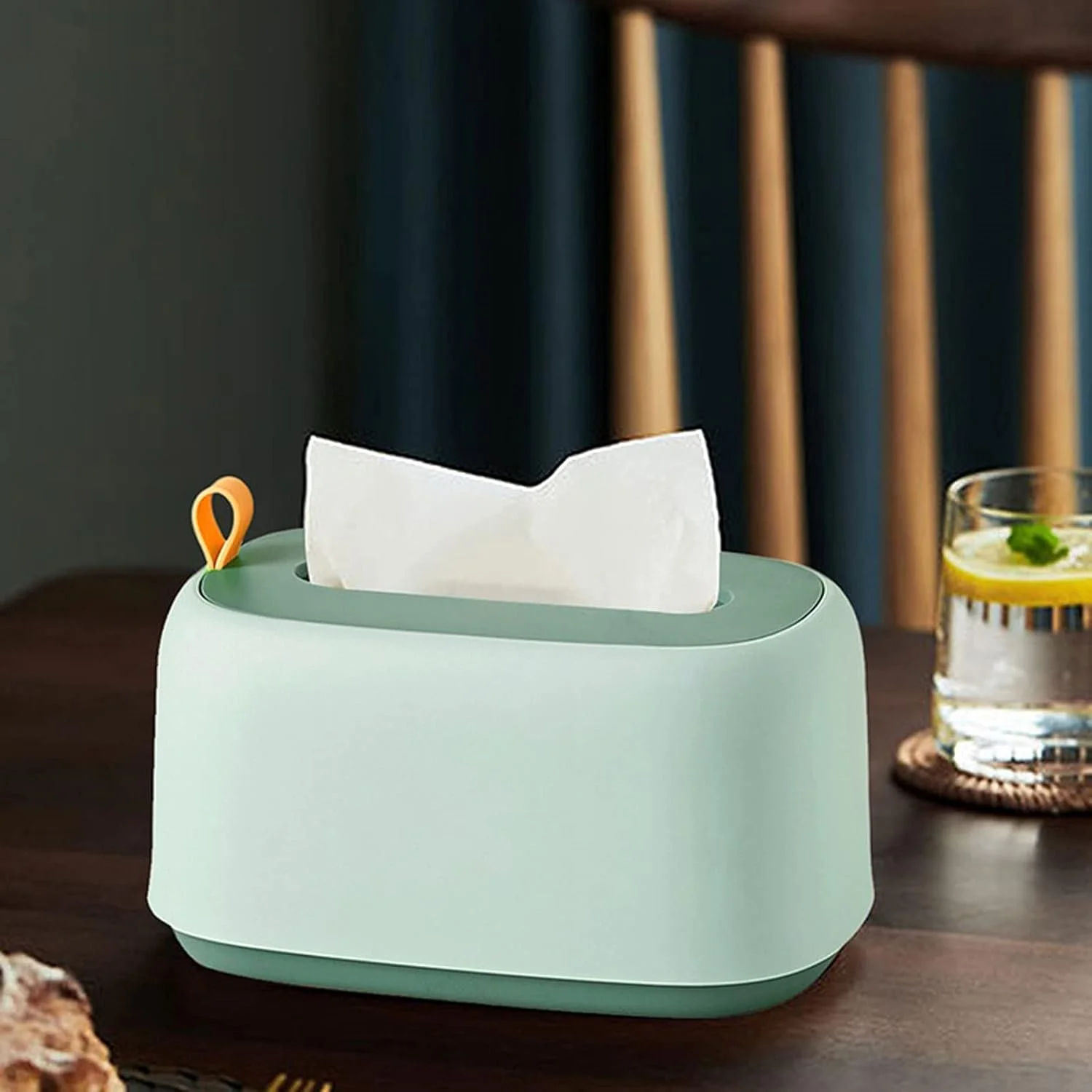 جا دستمال کاغذی توالت ZETION، دیواری، دارای کشو، جعبه نگهداری رول دستمال کاغذی، ضد آب، نگهدارنده حوله، نصب شده روی دیوار (رنگ: آبی تیره) جا دستمال کاغذی توالت ZETION، دیواری، دارای کشو، جعبه نگهداری رول دستمال کاغذی، ضد آب، نگهدارنده حوله، نصب شده روی دیوار (رنگ: آبی تیره)