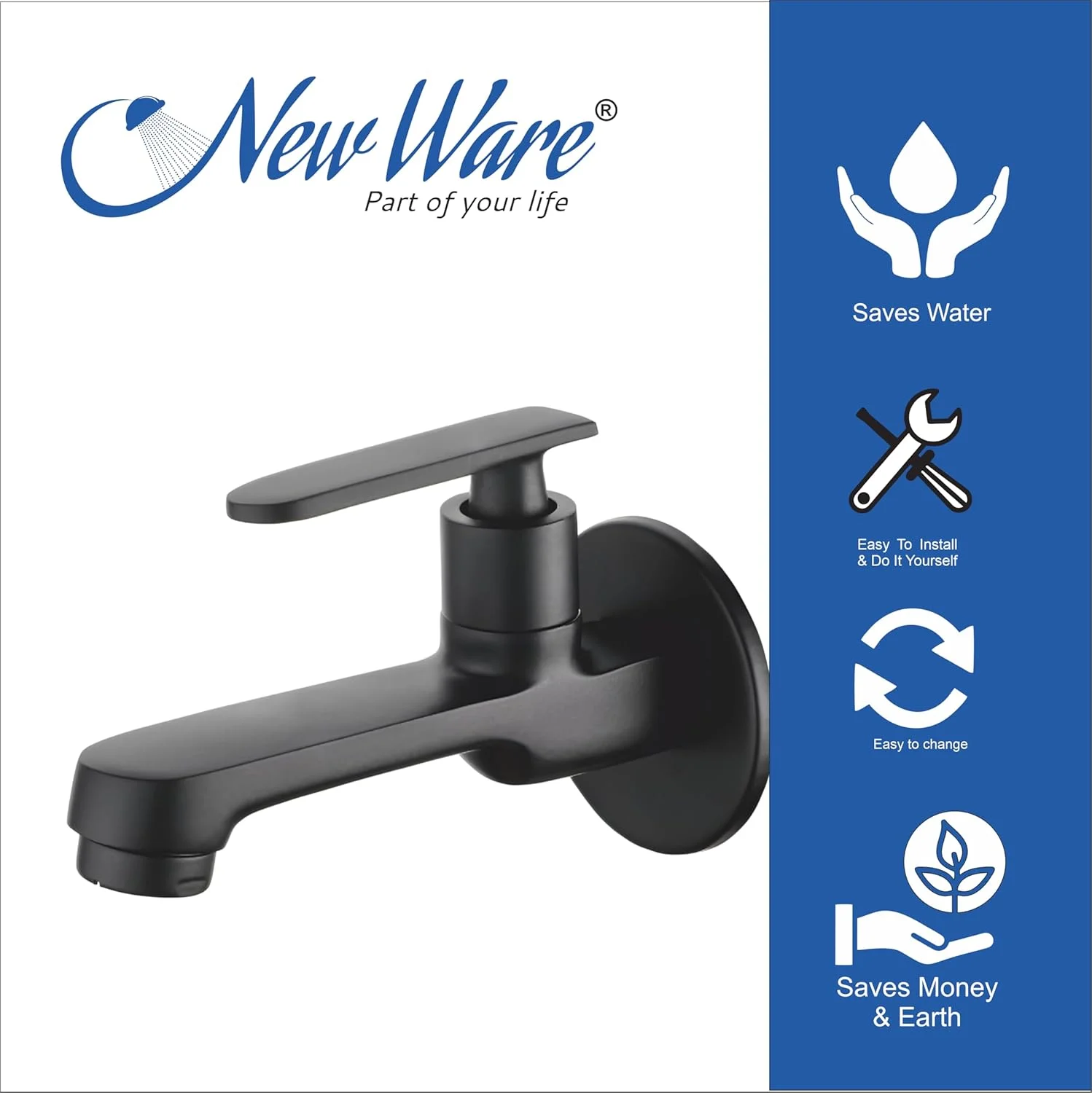 شیرآلات برنجی مشکی مات New Ware برای حمام و سینک آشپزخانه، شیرآلات برنجی برای خانه و حمام با فلنج دیواری (5.5 اینچ) شیرآلات برنجی مشکی مات New Ware برای حمام و سینک آشپزخانه، شیرآلات برنجی برای خانه و حمام با فلنج دیواری (5.5 اینچ)